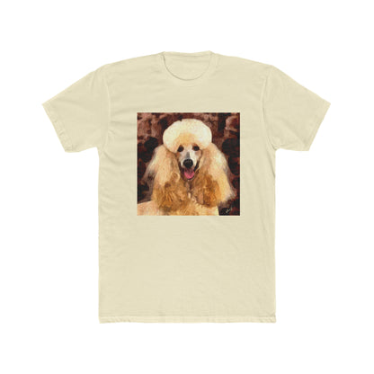 Poodle Men's Fitted  Cotton Crew Tee