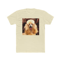 Poodle Men's Fitted  Cotton Crew Tee