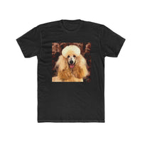 Poodle Men's Fitted  Cotton Crew Tee