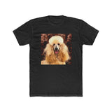 Poodle Men's Fitted  Cotton Crew Tee