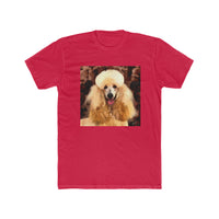 Poodle Men's Fitted  Cotton Crew Tee