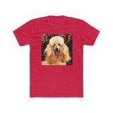 Poodle Men's Fitted  Cotton Crew Tee