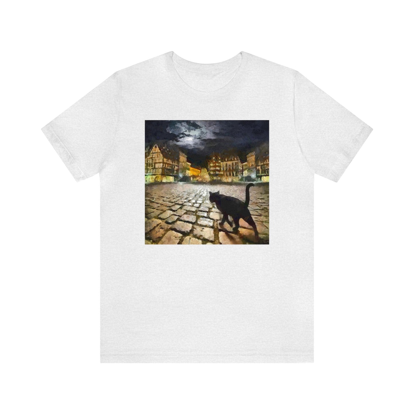 Night Cat Prowling - -  Classic Jersey Short Sleeve Tee