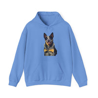 Blue Heeler - Australian Cattle Dog 'Bailey' Unisex 50/50 Hooded Sweatshirt