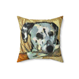 Dalmatian 'Spots of Picasso' Spun Polyester Throw Pillow