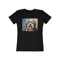 Tibetan Terrier Women's Slim Fitted Ringspun Cotton Tee
