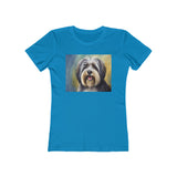 Tibetan Terrier Women's Slim Fitted Ringspun Cotton Tee