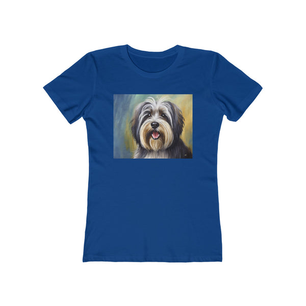 Tibetan Terrier Women's Slim Fitted Ringspun Cotton Tee