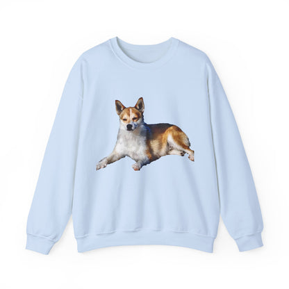 Norwegian Lundehund Unisex 50/50 Crewneck Sweatshirt by DoggyLips™