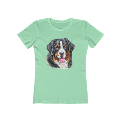 Bernese Mountain Dog #2 Women's Slim Fitted Ringspun Cotton Tee