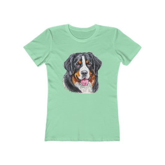 Bernese Mountain Dog #2 Women's Slim Fitted Ringspun Cotton Tee