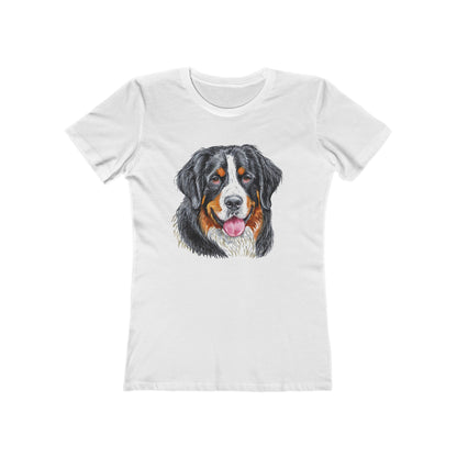 Bernese Mountain Dog #2 Women's Slim Fitted Ringspun Cotton Tee