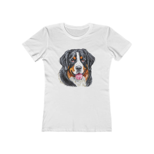 Bernese Mountain Dog #2 Women's Slim Fitted Ringspun Cotton Tee