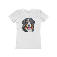 Bernese Mountain Dog #2 Women's Slim Fitted Ringspun Cotton Tee