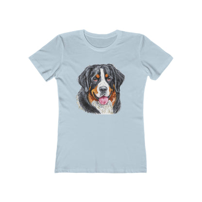 Bernese Mountain Dog #2 Women's Slim Fitted Ringspun Cotton Tee