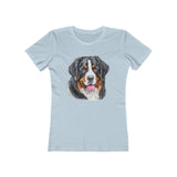 Bernese Mountain Dog #2 Women's Slim Fitted Ringspun Cotton Tee