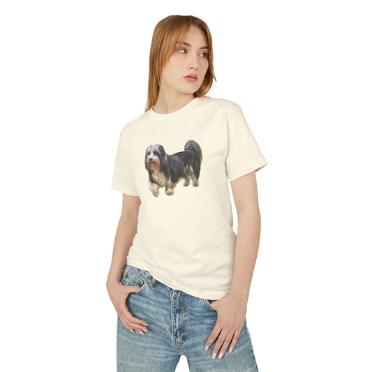 Lowchen Unisex Relaxed Fit Garment-Dyed Heavyweight Cotton Tee