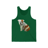 'Bugsy' English Bulldog Unisex Jersey Tank