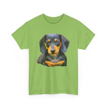 Dachshund Doxie Delight Unisex Heavy Cotton Tee