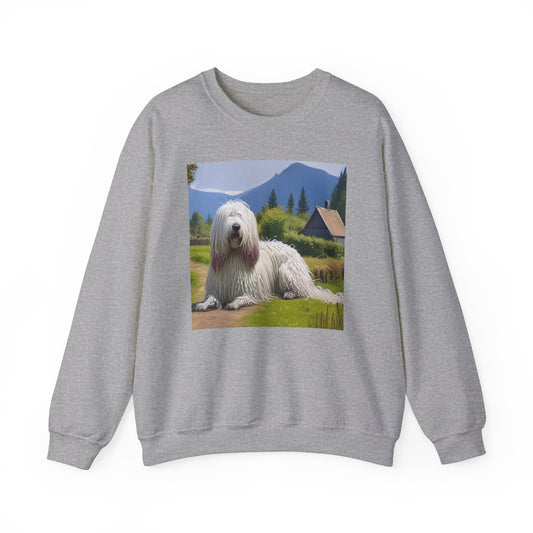 Hungarian Komondor 50/50 Crewneck Sweatshirt