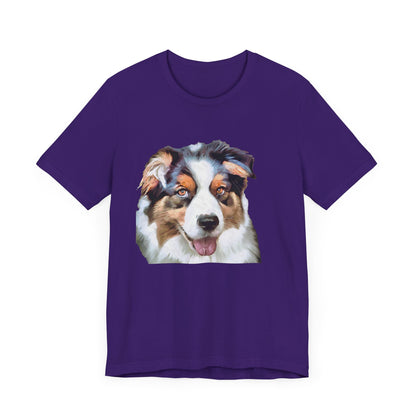 Australian Shepherd 'Blue Merle' Unisex Jersey Short Sleeve Tee