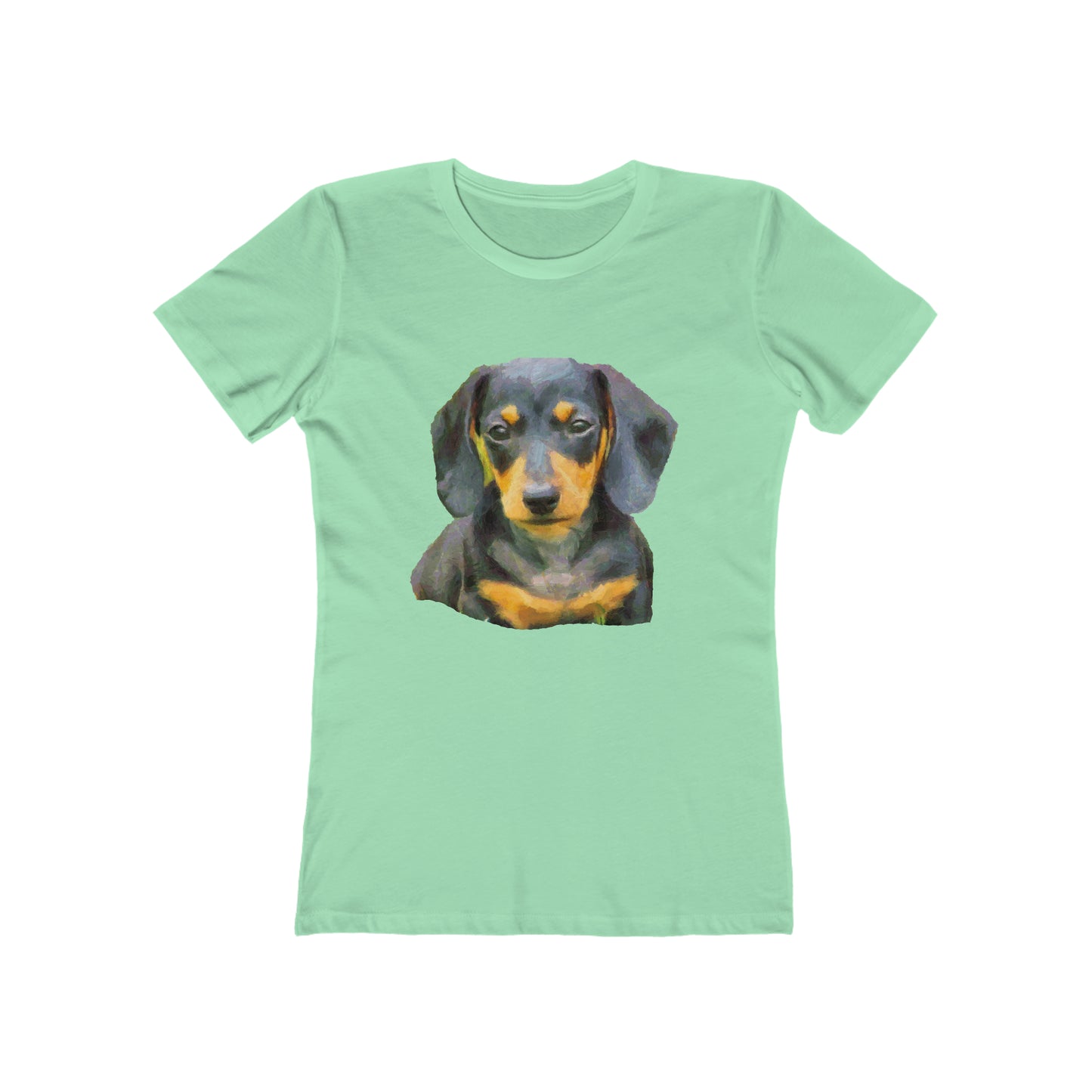 Dachshund 'Doxie #2' - Women's Slim Fit Ringspun Cotton T-Shirt