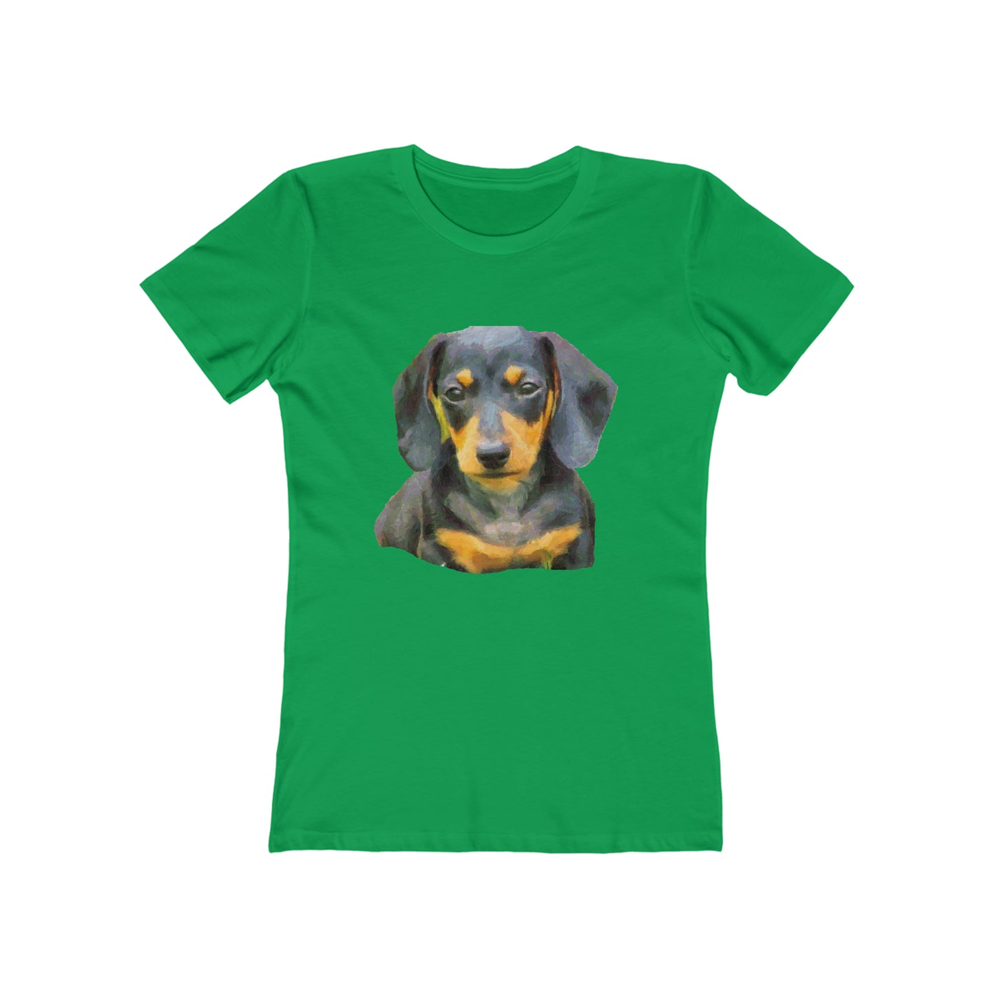 Dachshund 'Doxie #2' - Women's Slim Fit Ringspun Cotton T-Shirt