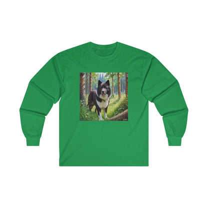 Opulent Karelian Bear Dog Unisex Classic Cotton Long Sleeve Tee