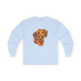 Dachshund 'Doxie #1' Unisex Cotton Long Sleeve Tee