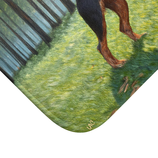 Deutscher Jagdterrier Bathroom Rug Mat