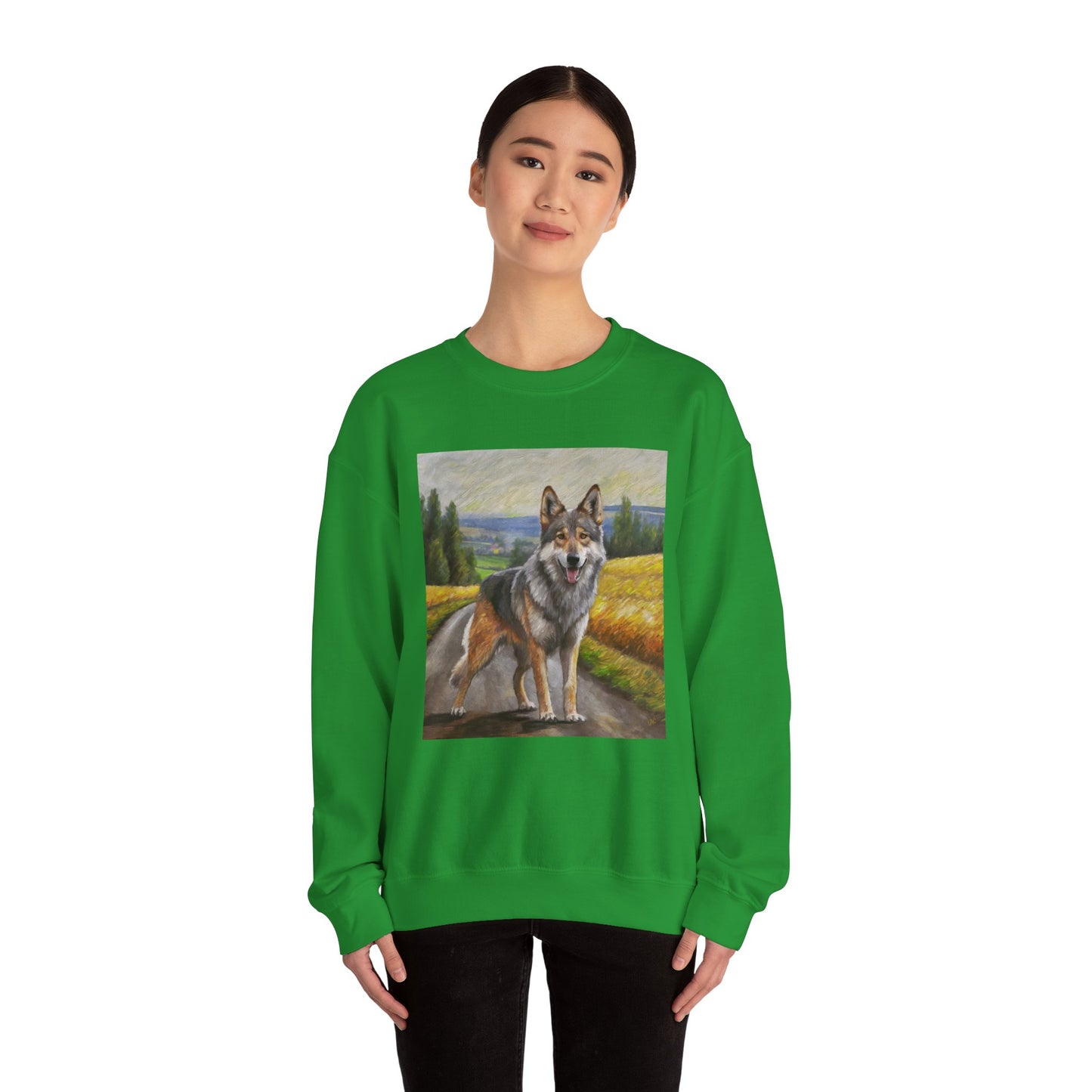 Czechoslovakian Vlcak -Unisex 50/50 Crewneck Sweatshirt