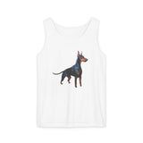 Doberman Pinscher Lover's  Unisex Relaxed Fit Garment-Dyed Tank Top - Summer Style
