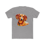 Dachshund 'Daisy' Men's Fitted Cotton Crew Tee