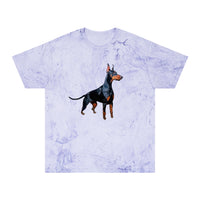 Doberman Pinscher Unisex Color Blast T-Shirt