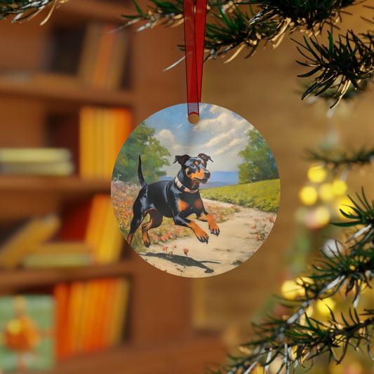 Manchester Terrier Metal Ornaments