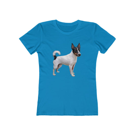 Japanese Terrier - Cute Women's Slim Fit Ringspun Cotton Tee