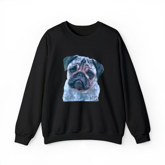 Pug 'Pompey' Unisex 50/50 Crewneck Sweatshirt