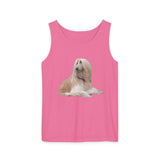 Afghan Hound Unisex Relaxed Fit Garment-Dyed Tank Top