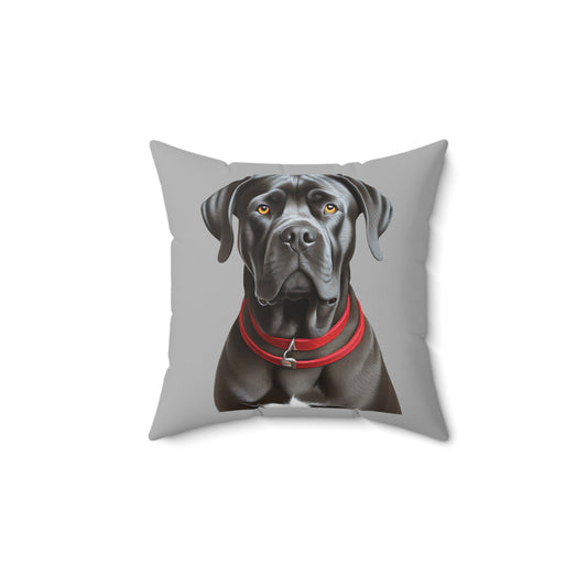 Cane Corso Spun Polyester Square Pillow - A Cozy Companion for Your Space