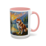 Shiba Inu - Ceramic Accent Coffee Mug - 2 Sizes