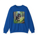 Karelian Bear Dog Unisex 50/50  Crewneck Sweatshirt