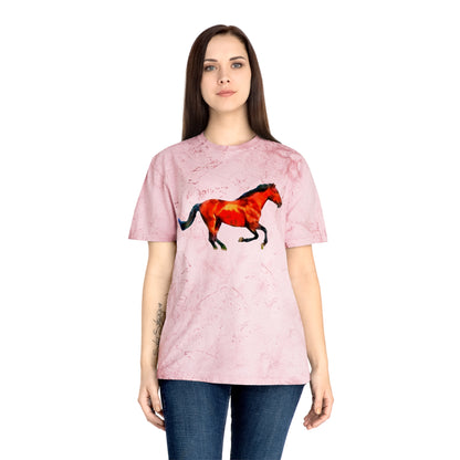 Horse 'Old Red' Unisex Cotton Color Blast T-Shirt