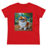 Pekingese Women's Midweight Cotton Tee