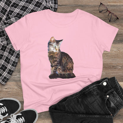 Cats of Greece 'Teris from Tinos' Women's Midweight Cotton Tee