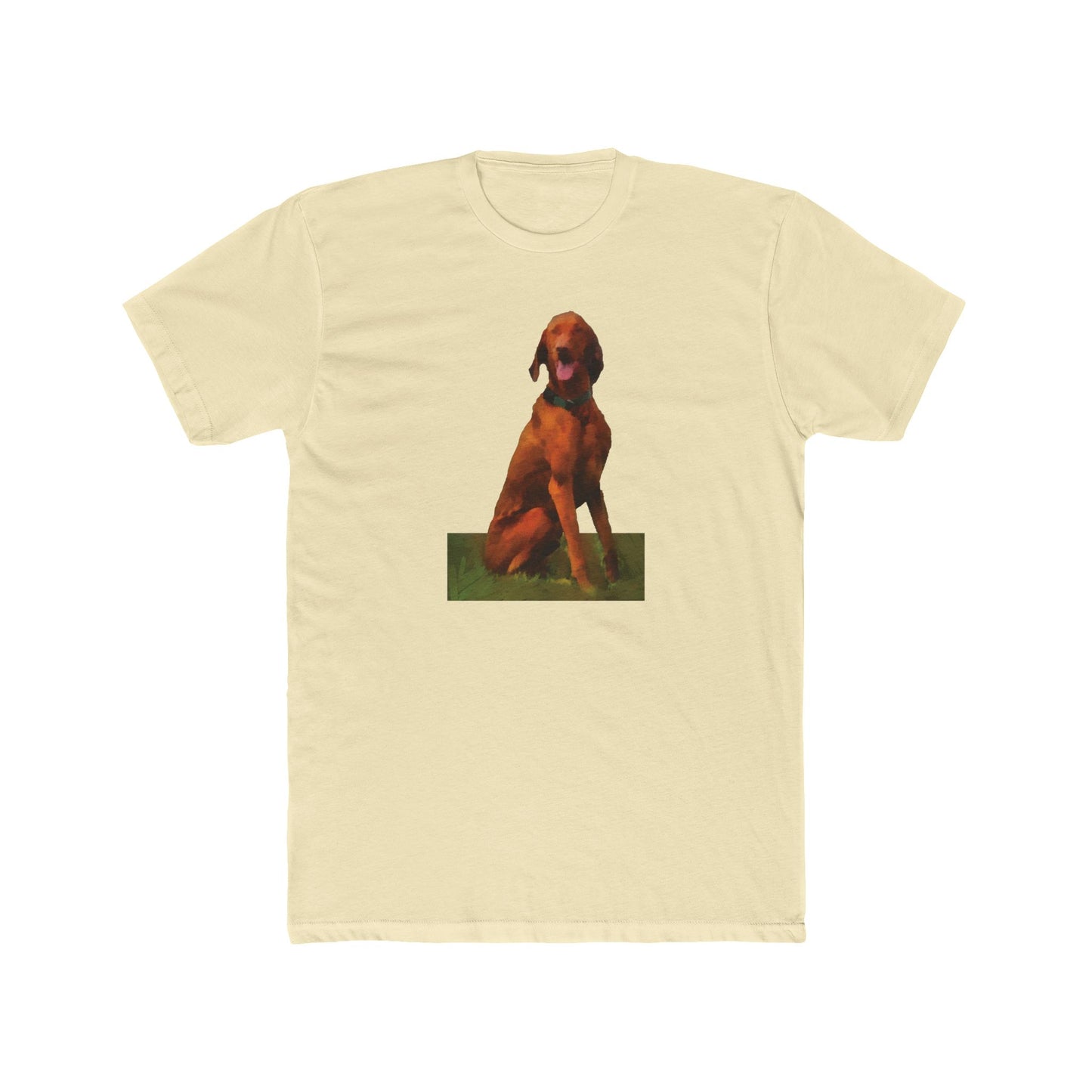 Vizsla 'Waiting For The Bride' Men's Fitted Cotton Crew Tee