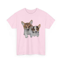 Welsh Corgi 'Cousins' Unisex Heavy Cotton Tee