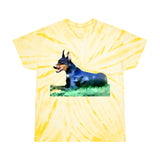 Doberman Pinscher Classic Tie-Dye Cotton Tee, Cyclone