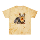 Yorkshire Terrier Unisex Ringspun Cotton  -  Color Blast T-Shirt by DoggyLips™
