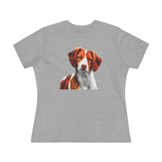 Brittany Spaniel 'Gunner' Women's Relaxed Fit Cotton Tee
