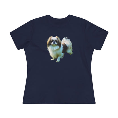 Japanese Chin - Women's Relaxed Cotton Tee